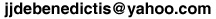 Type: jjdebenedictis, then the 'at' symbol, then yahoo.com